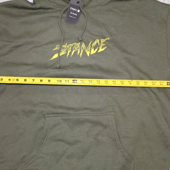 NEW Stance Pullover Hoodie Army Green The Palm Slayer Skull - Men's L - Picture 4 of 7